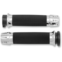 Gatlin Custom Grips — 25.4 mm (1"), Chrome, Black
