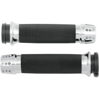 Gatlin Custom Grips — 25.4 mm (1"), Chrome, Black