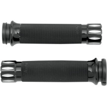 Rival Custom Grips — 25.4 mm (1") handlebar diameter, black anodized