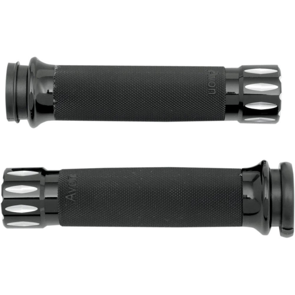 Rival Custom Grips — 25.4 mm (1") handlebar diameter, black anodized