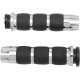 Puños Gatlin Velvet Air — 25,4 mm (1") diámetro del manillar, Negro/Cromo