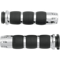 Gatlin Velvet Air Grips — 25.4 mm (1"), Black, Chrome
