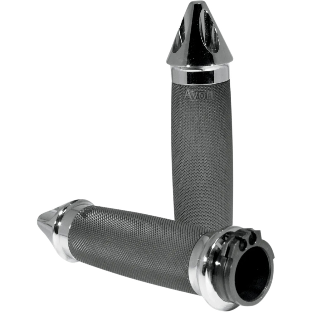 Custom Spike End Grips — 25.4 mm (1") handlebar, 12.7 cm (5") length, Black