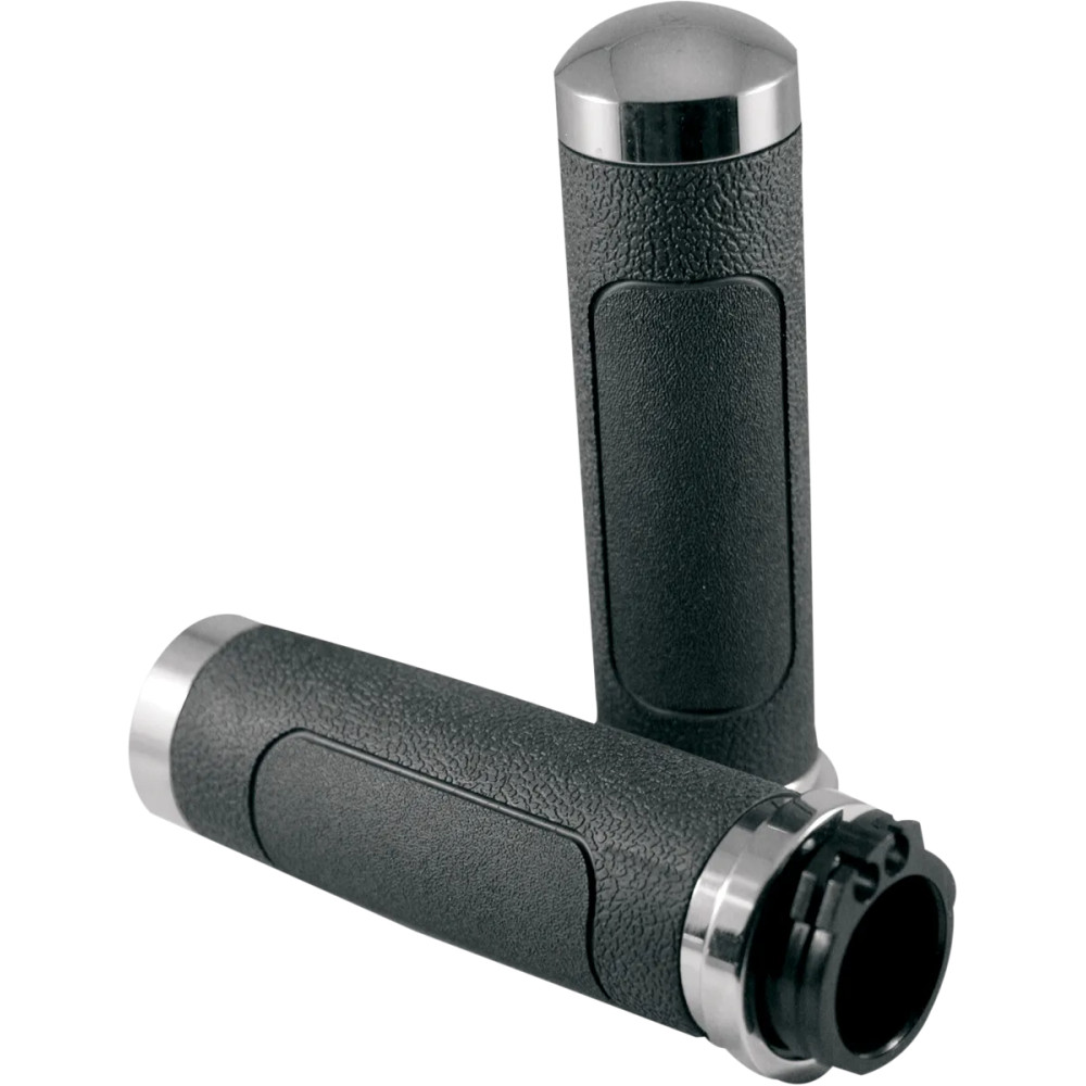 V-Cruiser Grips — 25.4 mm (1"), Black, Polished