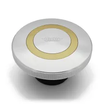 Premium Fuel Cap with Vent — Gold, Silver