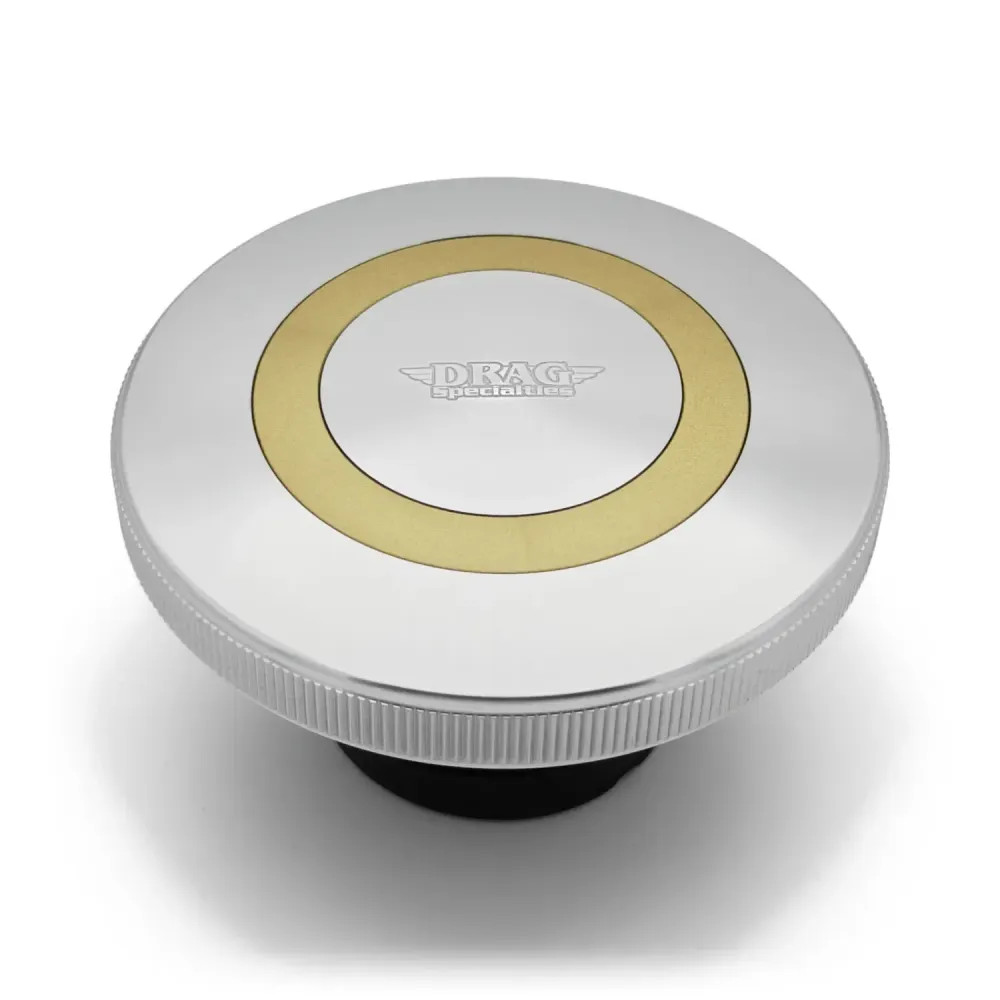 Premium Fuel Cap with Vent — Gold, Silver