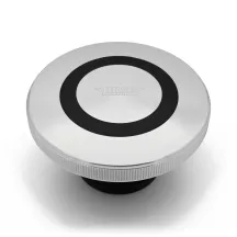 Premium Fuel Cap (with Vent) — Aluminum, Black/Silver