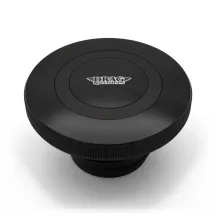 Premium Fuel Cap with Vent — Black, Aluminum