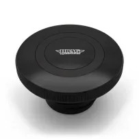 Premium Fuel Cap with Vent — Black, Aluminum