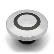 Fuel Cap with Vent — Silver, Aluminum