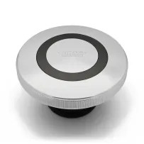 Fuel Cap with Vent — Silver, Aluminum