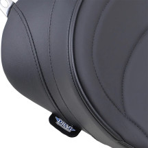 Backrest Compatible Solo Seat — 44 mm thickness, 62 cm overall length, Black