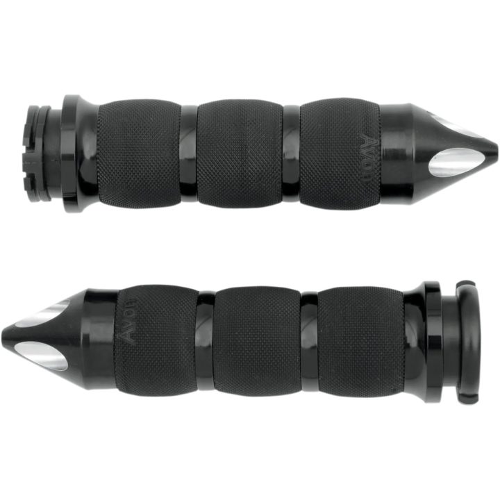 Puños Spike con amortiguación de aire — 25.4 mm (1"), 14 cm (5-1/2"), negro