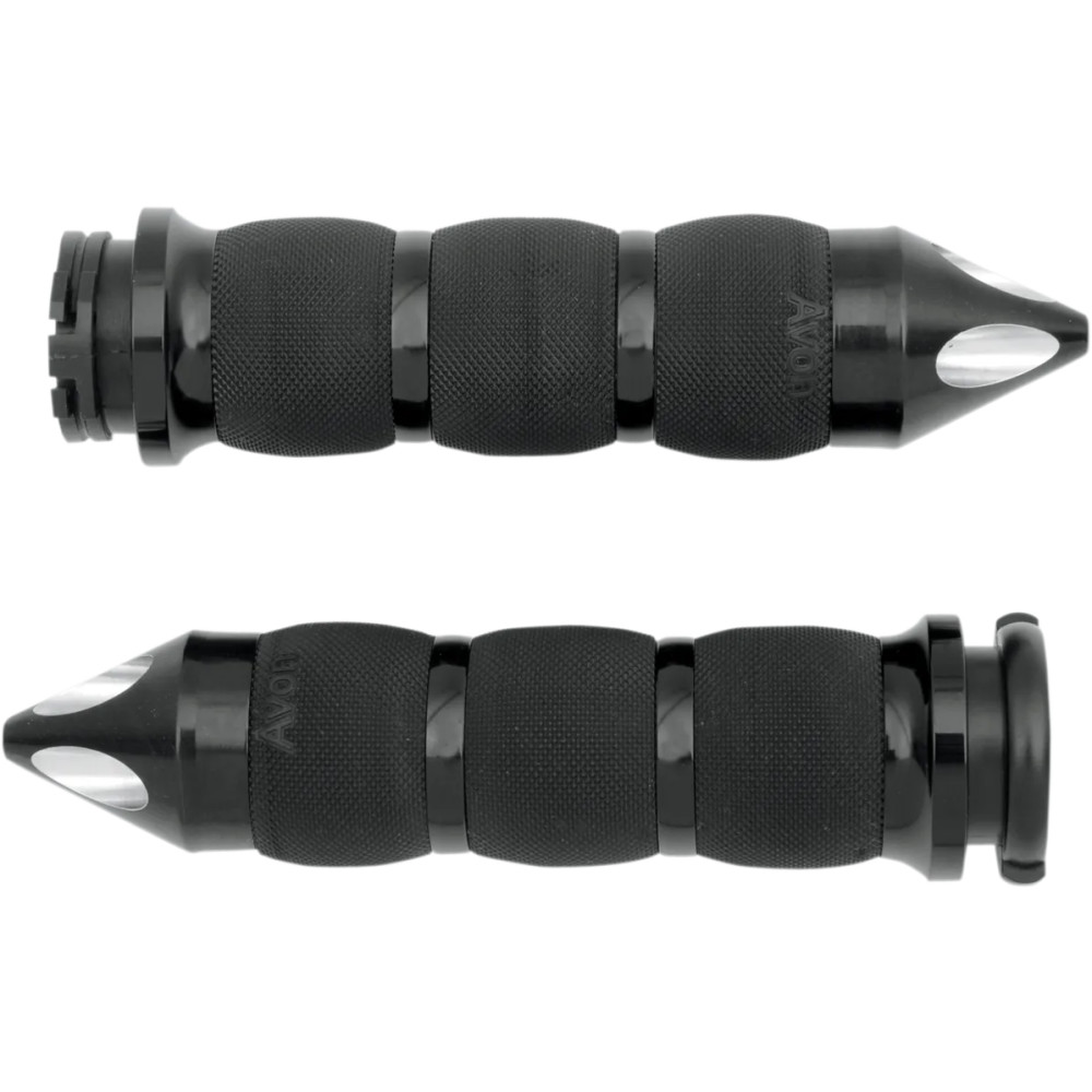 Puños Spike con amortiguación de aire — 25.4 mm (1"), 14 cm (5-1/2"), negro