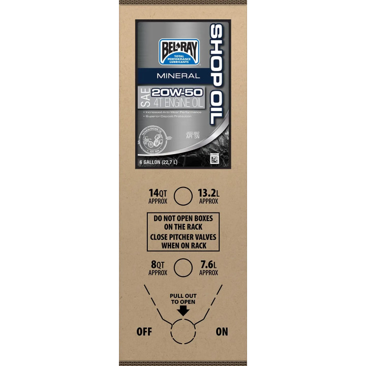 Bel-Ray Engine Oil 20W-50 — 22,7 liter (6 US gal.)
