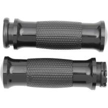 Air GEL Grips — 1" handlebar, 4-5/8" length, Black, fits Harley and metric cruisers