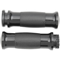 Air GEL Grips — 1" handlebar, 4-5/8" length, Black, fits Harley and metric cruisers