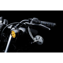 Kinetic™ Puños — diámetro del manillar 25.4 mm (1"), Negro brillo