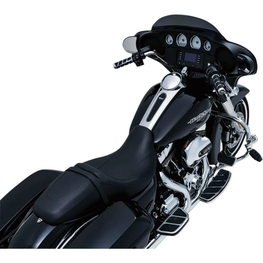 Kinetic™ Puños — 25.4 mm (1") diámetro de manillar, Negro, Cromo