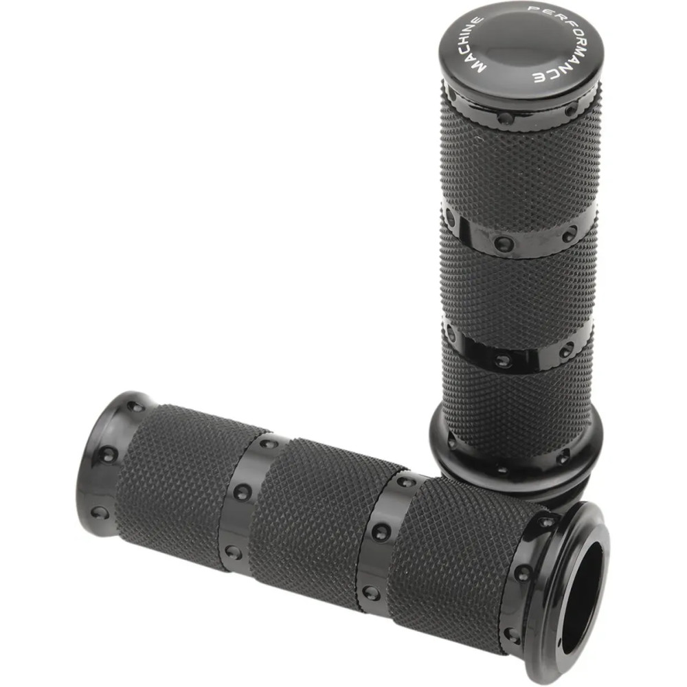 Contour XLS Renthal Wrapped Grips — 25.4 mm (1") handlebar diameter, Black anodized