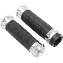 Overdrive Custom Grips — 25.4 mm (1") handlebar, Chrome