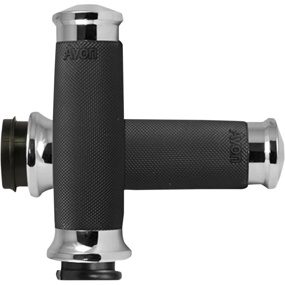 Custom Contour Grips — 25.4 mm (1") handlebar, 10 cm (4") length, Black