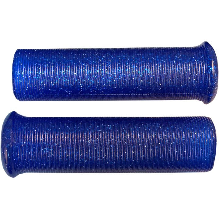 Puños Star Fire Flake — 120 mm de longitud, 25,4 mm de diámetro del manillar, Azul
