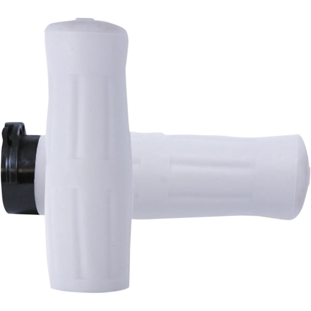 Old School Rubber Grips — 1" handlebar, 5" length, White