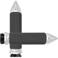 Vibration Dampening Memory Foam Grips — 25.4 mm (1"), Chrome