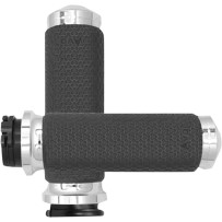 Vibration Dampening Memory Foam Grips — 25.4 mm (1") handlebar diameter, Chrome