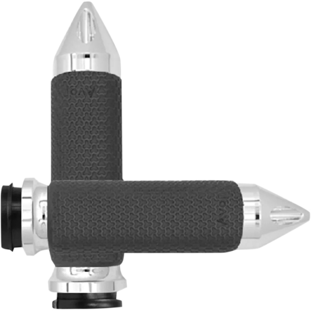 Vibration Dampening Memory Foam Grips — 25.4 mm (1"), Chrome