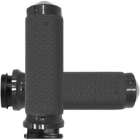 Vibration Dampening Memory Foam Grips — 4.6" inside length, 25.4 mm (1") handlebar diameter, Black
