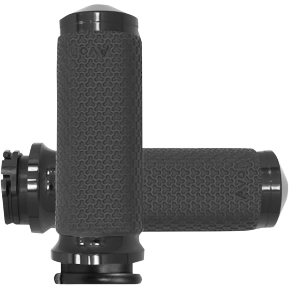 Vibration Dampening Memory Foam Grips — 4.6" inside length, 25.4 mm (1") handlebar diameter, Black