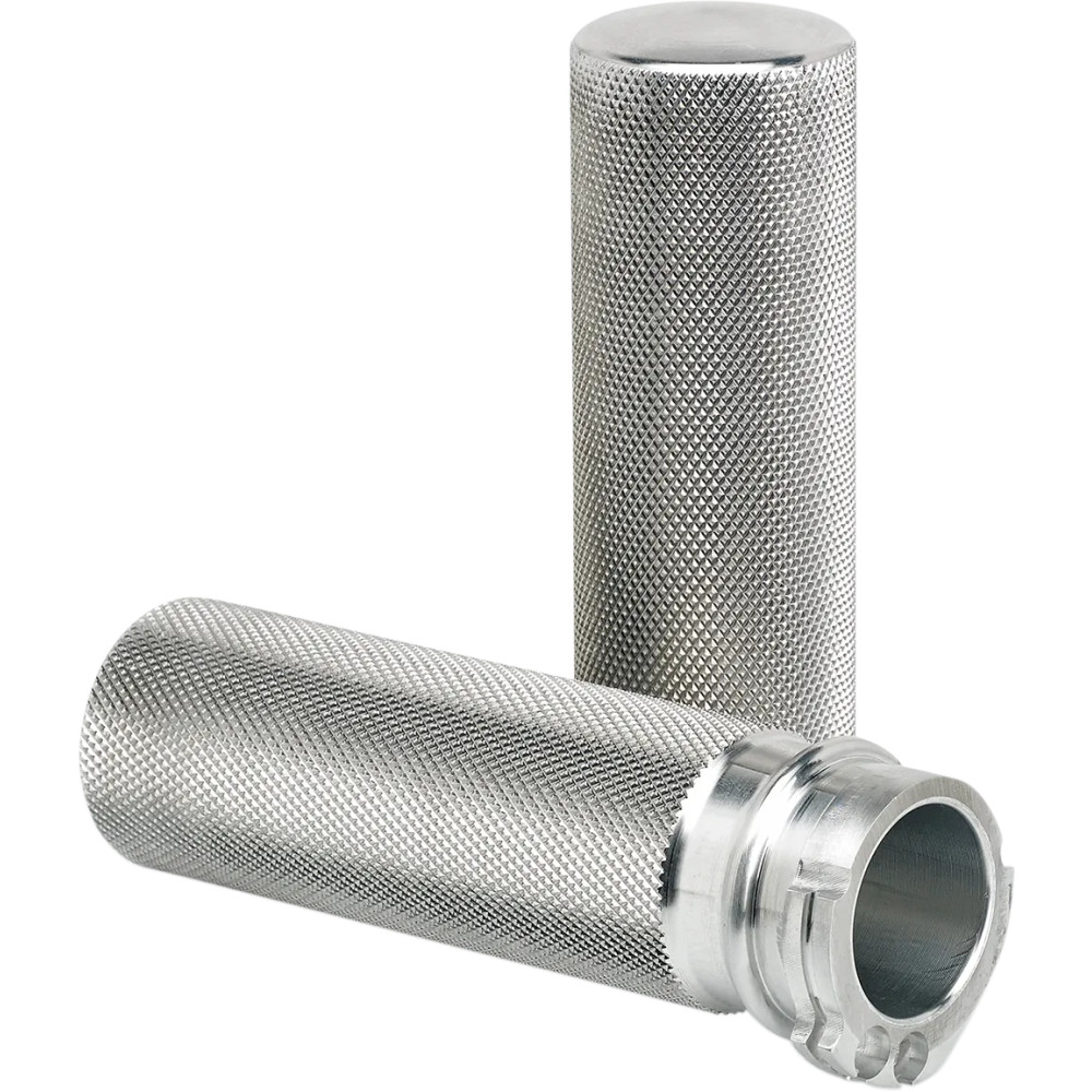 Knurled Hand Grips — 25.4 mm (1") handlebar, Raw finish