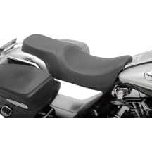 Predator 2-Up Seat — Black, 79 cm (31"), fits Drag & most Harley‑Davidson sissy bars
