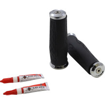 Puños Hex — diámetro del manillar 25.4 mm (1"), cromo