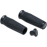Hex Grips — 25.4 mm (1") handlebar diameter, Black