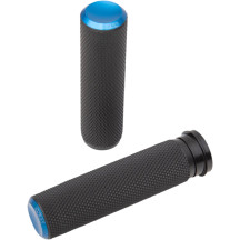 Knurled Grips — 25.4 mm (1"), black, blue