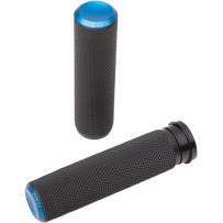 Knurled Grips — 25.4 mm (1"), black, blue