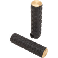 Air Trax Grips — 1" (25.4 mm), Black, Brass
