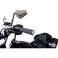 Knurled Grips — 1" (25.4 mm), Black, Titanium