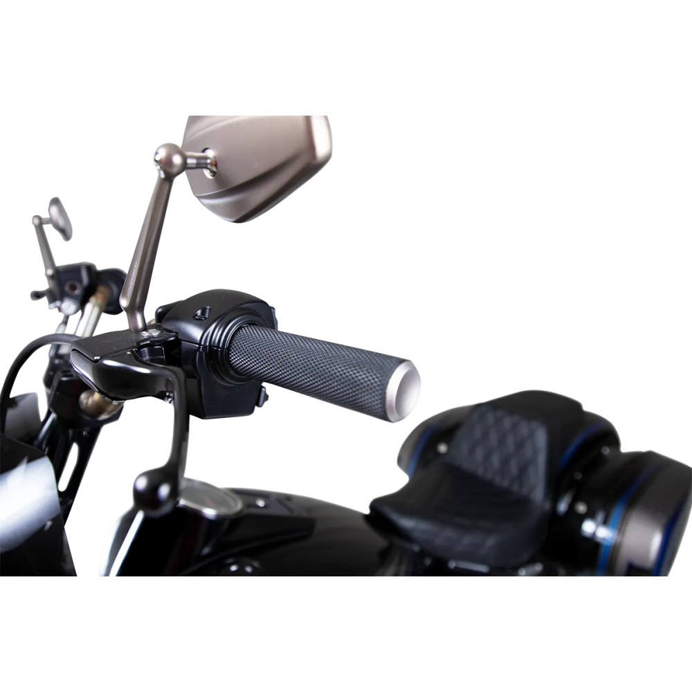 Knurled Grips — 1" (25.4 mm), Black, Titanium