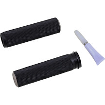 Knurled Grips — 1" (25.4 mm), Black, Titanium