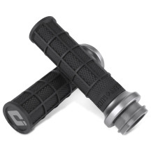 Hart-Luck Signature V-Twin Lock-On™ Grips — 25.4 mm (1") handlebar fit, Black, Graphite