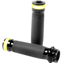 Vision Series Contour LED Turn Signal Grips — 1" handlebar, Black