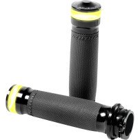 Vision Series Contour LED Turn Signal Grips — 1" handlebar, Black