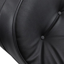 Backrest Compatible 2-Up Leather Touring Seat — 31.5 in overall, Black