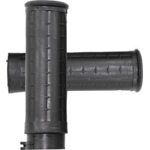 Old School Rubber Grips — Fits 1" handlebars, 5" length, Black