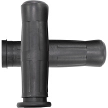 Old School Rubber Grips — 1" fit, 5" length, Black