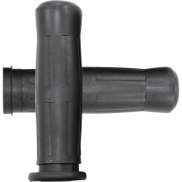 Old School Rubber Grips — 1" fit, 5" length, Black